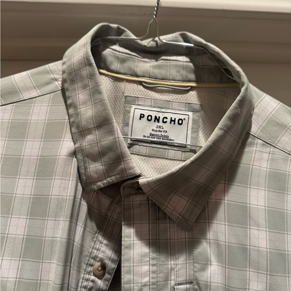 Poncho Plaid Button-Up Shirt - Picture 2 of 4